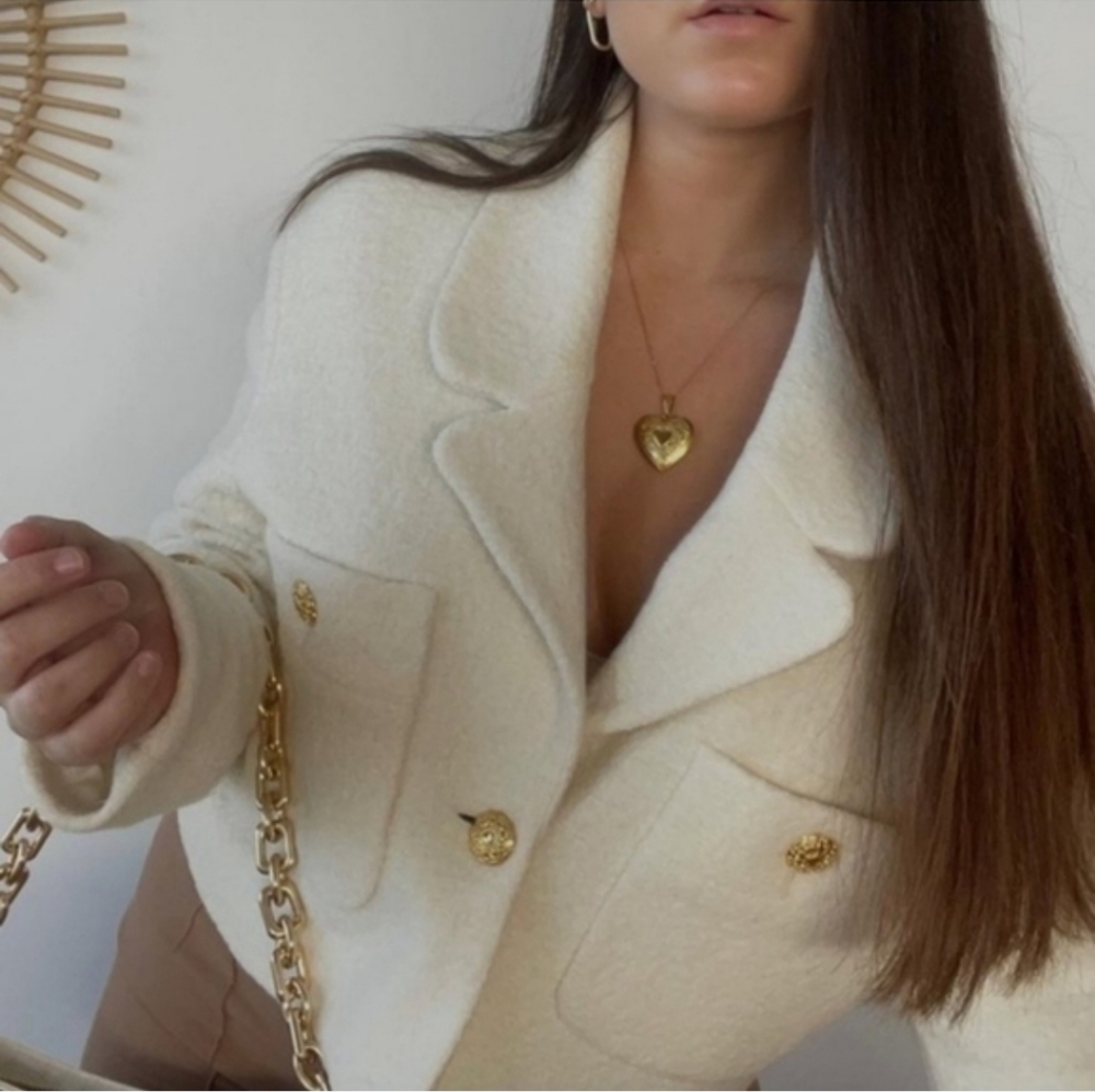Zara Wool Blend Blazer Coat Size XL XXL - Picture 7 of 10